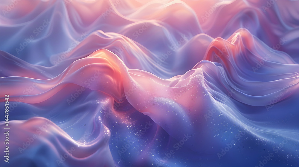 Fototapeta premium Pastel Wave Abstract Background.