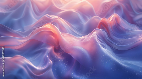 Pastel Wave Abstract Background.