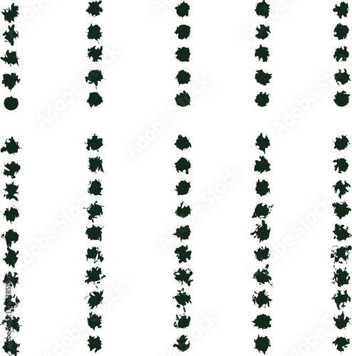 Distorted dirty spots in vertical rows create texture.