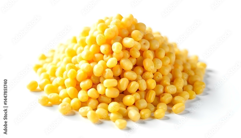 Raw cous cous isolated on a white background Raw cous cous isolated on a white background
