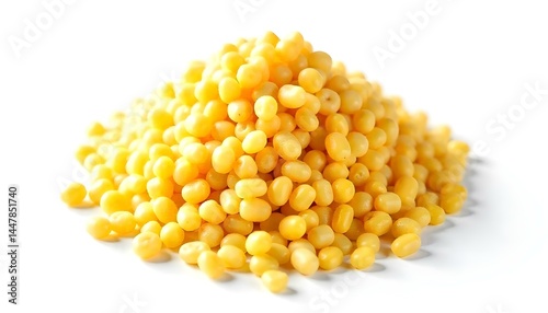 Raw cous cous isolated on a white background
