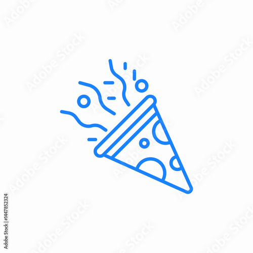 confetti party icon sign vector