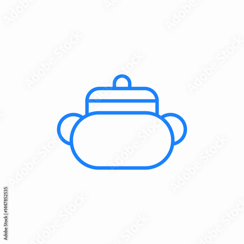 cooking pot icon sign vector