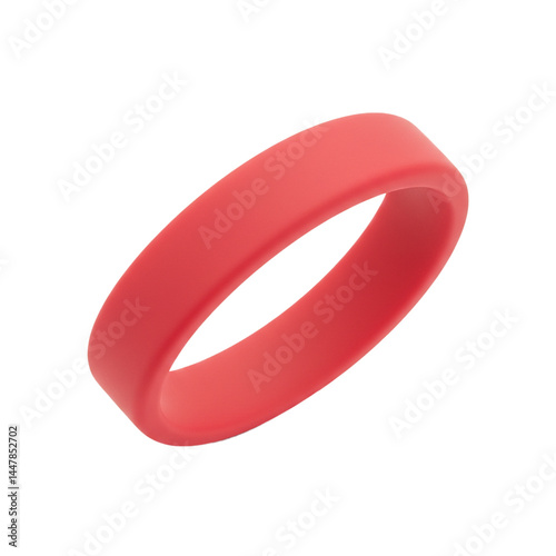 silicone wristband isolated on white background