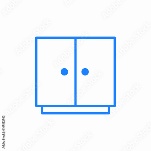 cupboard shelf icon sign vector