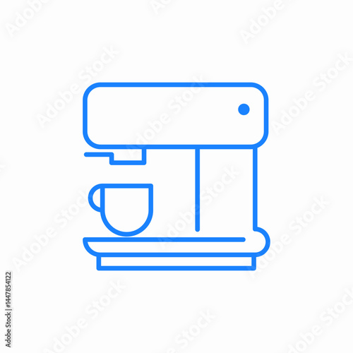 espresso machine icon sign vector