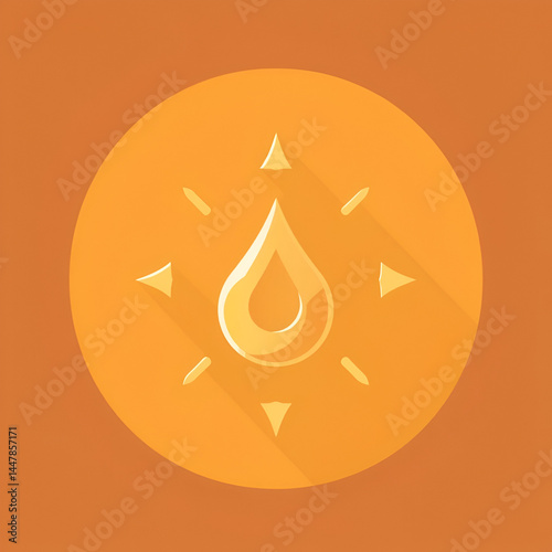 A solid style icon of clarity symbol