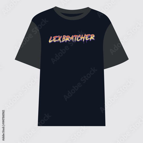 BLACK T-SHIRT DESIGN FOR LEX BATCHER, BLACK , YELLOW,   RED DESIGN FOR MEN WOMEN DESIGN, BOYS GIRLS T-SHIRT, GARMENTS, TEXTILE, EVERYONE LIFESTYLE, JERSEY, NURSE, CREATIVE DESIGN, 