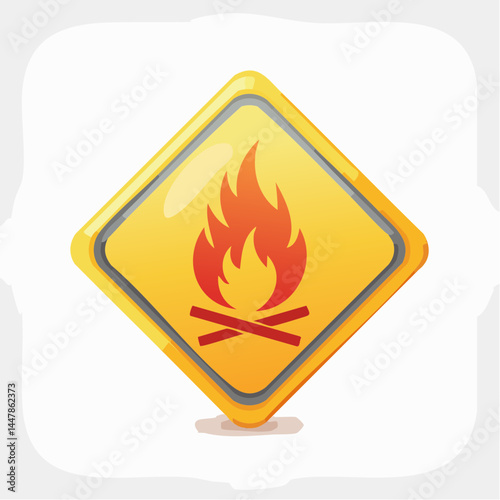 flammable hazard icon