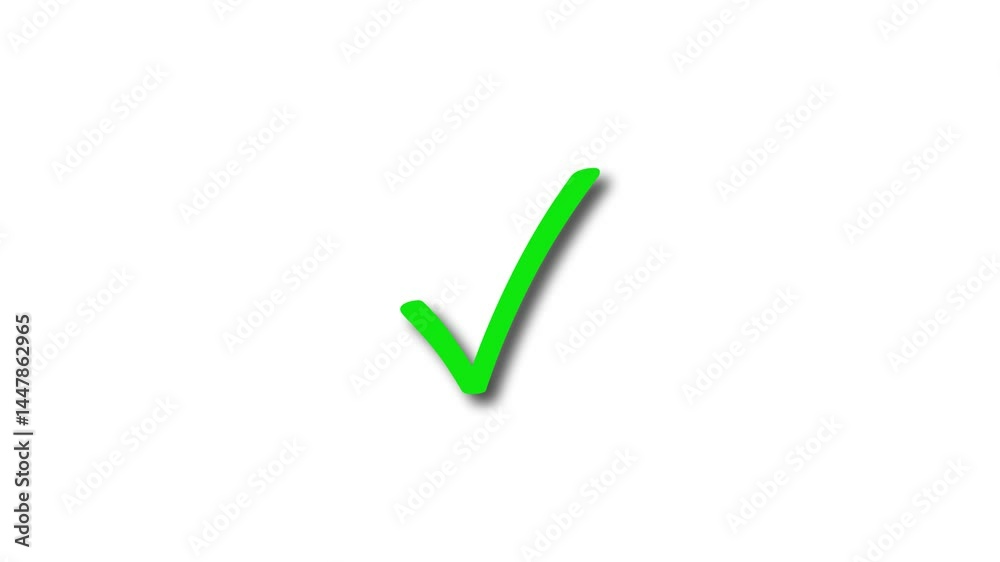 Simple Animated Check Mark Minimalist Style Simple Animated Check Mark Minimalist Style