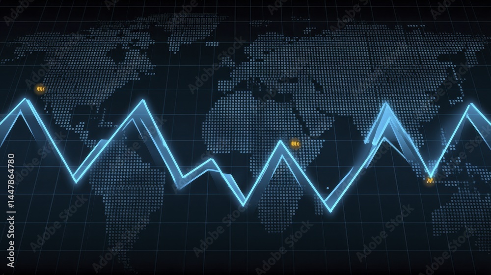 Glowing line graph on white background, widescreen format Ideal for website banners, financial visuals, and presentations - visual line curve Glowing line graph on white background, widescreen format Ideal for website banners, financial visuals, and presentations - visual line curve