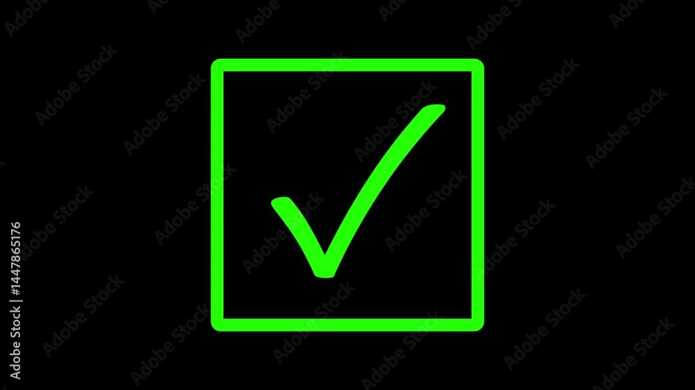 Modern Minimalist Checkbox Symbol Animation Modern Minimalist Checkbox Symbol Animation