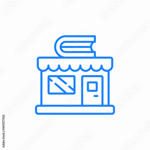 book shop icon sign vector