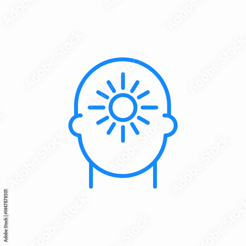 bright mind icon sign vector