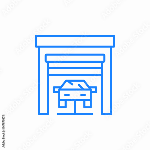 car service icon sign vector