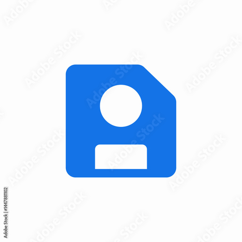 data base profile icon sign vector