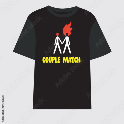 BLACK T-SHIRT DESIGN FOR COUPLE MATCH, BLACK, WHITE, YELLOW DESIGN FOR MEN WOMEN T-SHIRT, JERSEY, NURSE, EVERYONE LIFESTYLE, GARMENTS, TEXTILE, BOYS GIRLS T-SHIRT,    