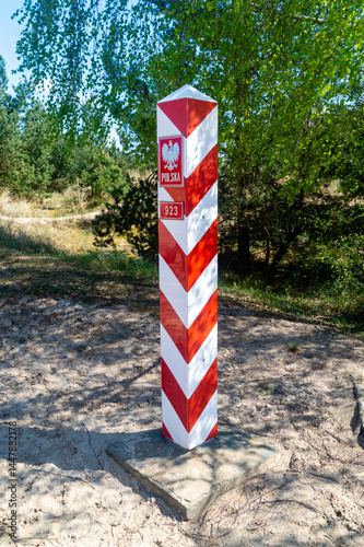 Border post of Republic of Poland.