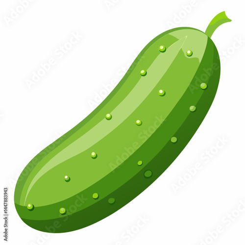 cucumber with leaf