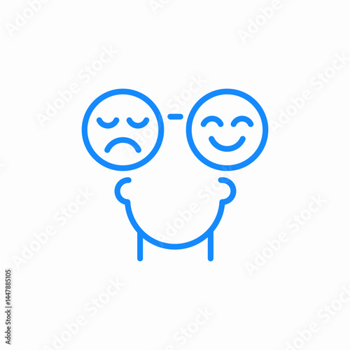 mood swings icon sign vector