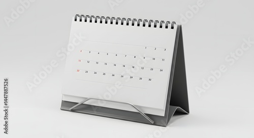 Minimalist desktop calendar showcasing organization and planning for important dates