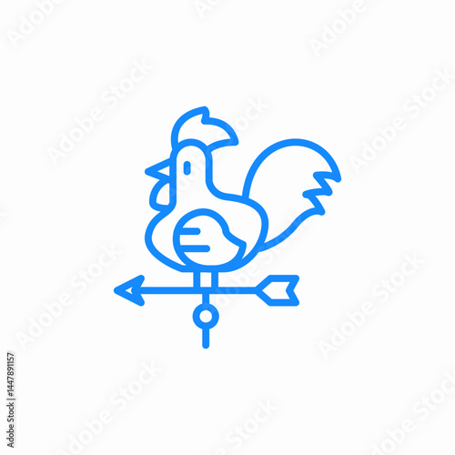 wheather vane icon sign vector