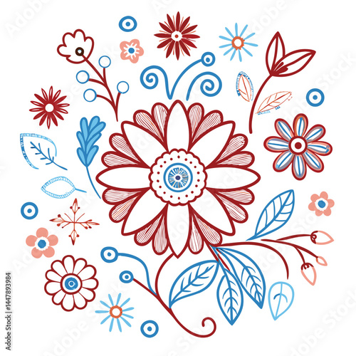 flower, abstract, illustration, botany, decoration, design, nature, pattern, vector, background, bubble, chat, comic, delicate, elegance, figure, form, geometry, graphic, image, label, message, minima