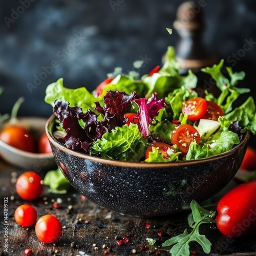 Vibrant lettuce leaves, a healthy choice.