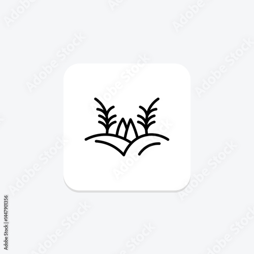 Rice Field, vector, pixel perfect, illustrator file