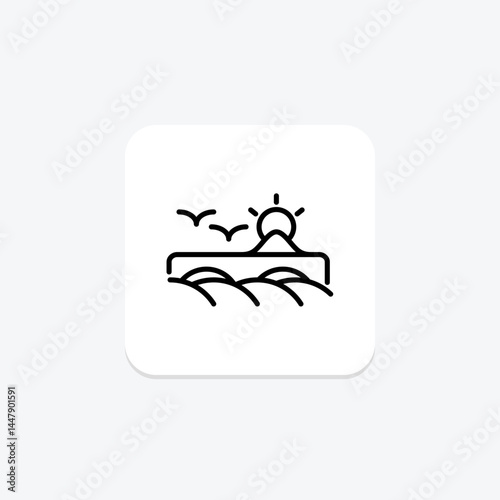 Plowed Land, vector, pixel perfect, illustrator file