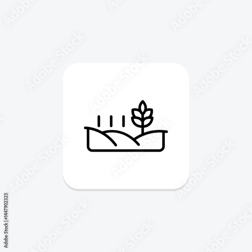 Flat Harvest Land, vector, pixel perfect, illustrator file