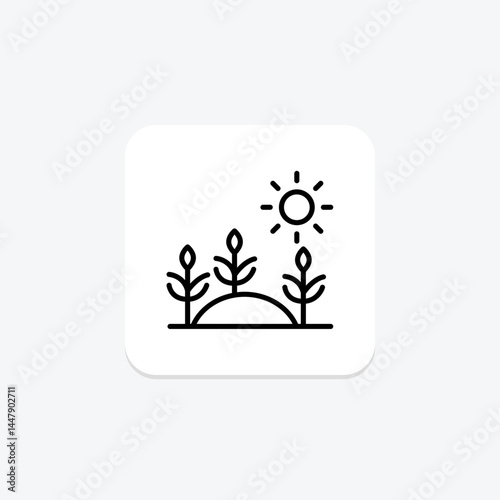 Morning Light On Crops, vector, pixel perfect, illustrator file