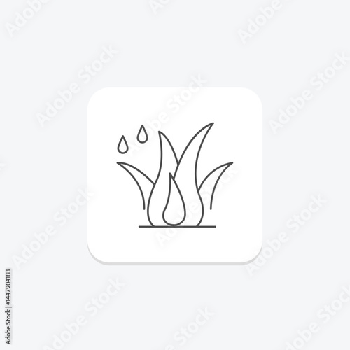 Grass With Dew, vector, pixel perfect, illustrator file