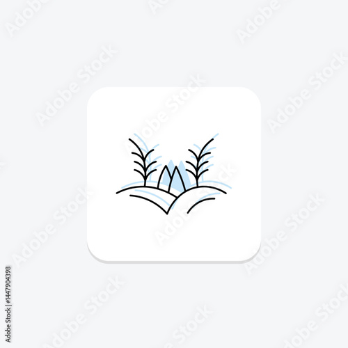 Rice Field, vector, pixel perfect, illustrator file