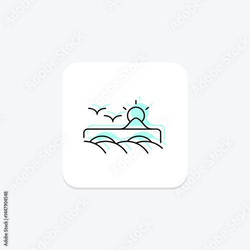 Plowed Land, vector, pixel perfect, illustrator file