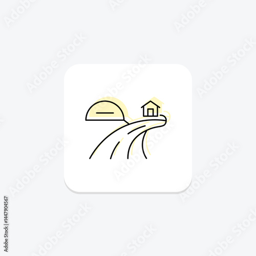 Farm Path, vector, pixel perfect, illustrator file