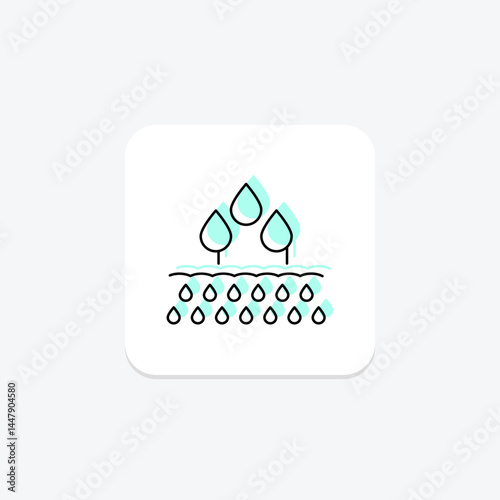 Watered Field, vector, pixel perfect, illustrator file