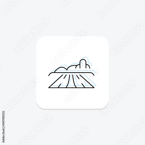 Freshly Plowed Rows, vector, pixel perfect, illustrator file