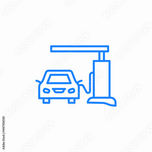 gas station icon sign vector