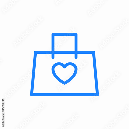 gift bag icon sign vector