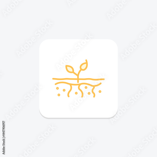 Soil With Roots, vector, pixel perfect, illustrator file