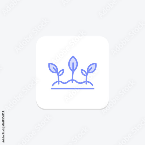Sprouting Plants, vector, pixel perfect, illustrator file