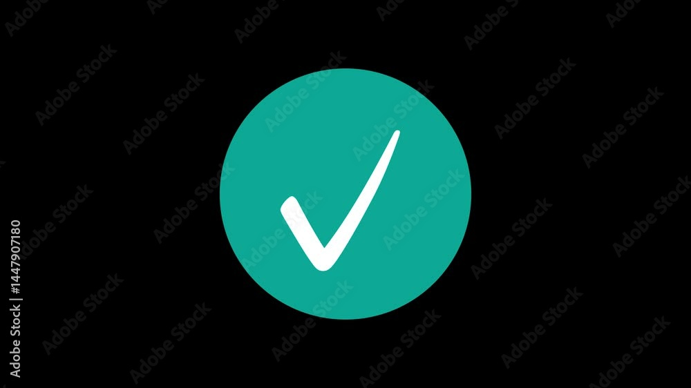 Minimal Circle Fill Check Mark Icon Animation, Clean Circle Fill Check Mark Icon Animation Minimal Circle Fill Check Mark Icon Animation, Clean Circle Fill Check Mark Icon Animation