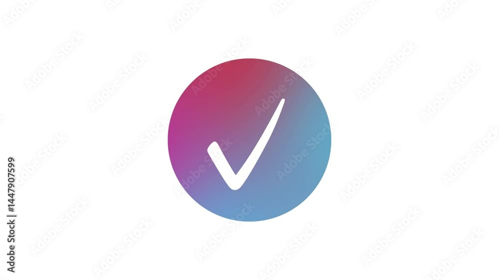 Minimal Circle Fill Check Mark Icon Animation, Clean Circle Fill Check Mark Icon Animation Minimal Circle Fill Check Mark Icon Animation, Clean Circle Fill Check Mark Icon Animation