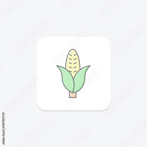 Corn Field, vector, pixel perfect, illustrator file