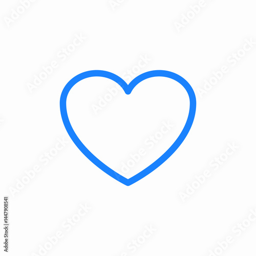 heart shape icon sign vector