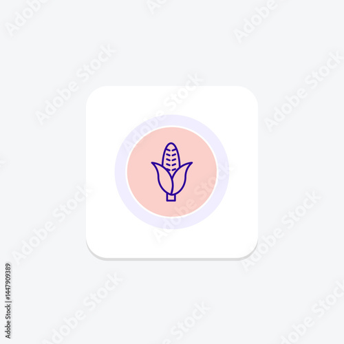 Corn Field, vector, pixel perfect, illustrator file