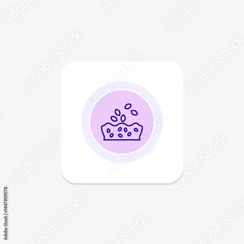 Soil With Seeds, vector, pixel perfect, illustrator file