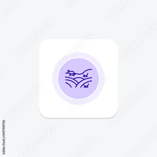 Field With Animals, vector, pixel perfect, illustrator file