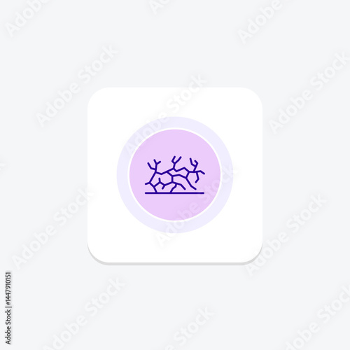 Dry Cracked Soil, vector, pixel perfect, illustrator file